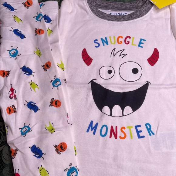 NWT 5T 5 4t 3t boy girl SNUGGLE MONSTER rainbow Old Navy pajamas 6P Bundle pride - Picture 9 of 12